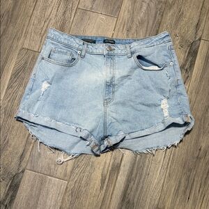 wild fable Light Blue Distressed Denim Shorts